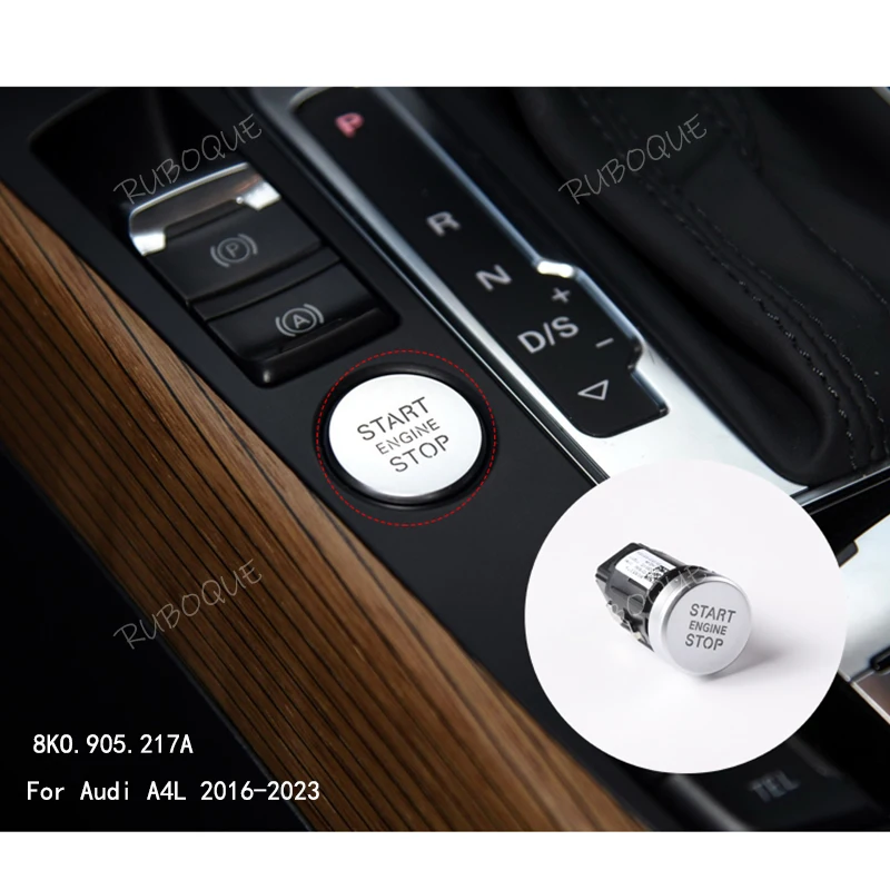 

Кнопка запуска и остановки двигателя без ключа для Audi A4L 2016-2023