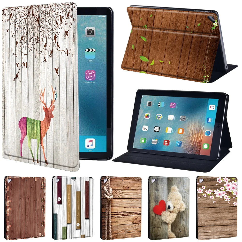 Custodia Per Tablet Per Apple Ipad Air 1/2 9.7 "/Air 3 10.5" 2019 /Air 4 2020 /Air 5 2022 10.9 "Custodia Per Tablet Con Motivo A Venature Del Legno