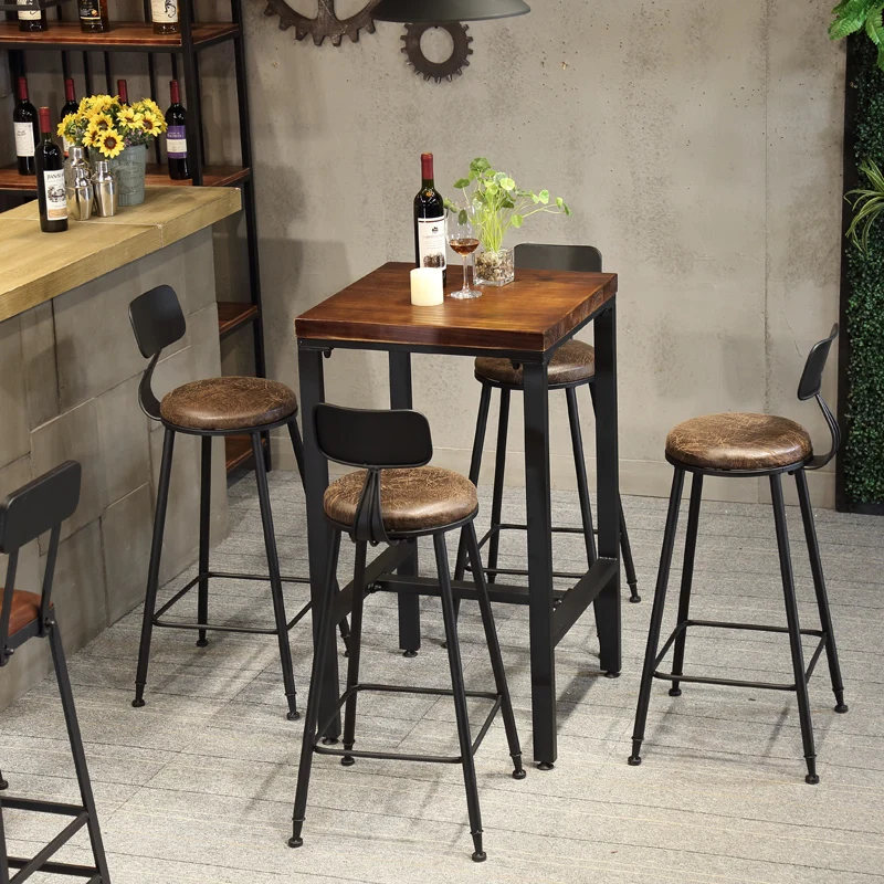 

High Kitchen Bar Tables Reception Desk Coffee Outdoor Bar Tables Wooden Luxury Tavolo Da Cucina Nightclub Furniture YY50BT