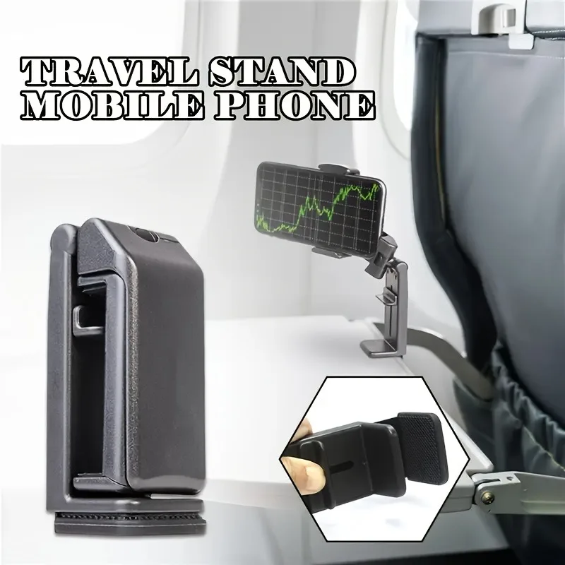 Compact Rotatable Travel Phone Stand with Adjustable Desk Holder