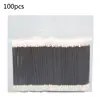 100Pcs Double-Headed Polyester Cloth Tips Cleaning Swabs Black Plastic Handle Dust-Free Sticks for Printhead Camera Optical Lens 1