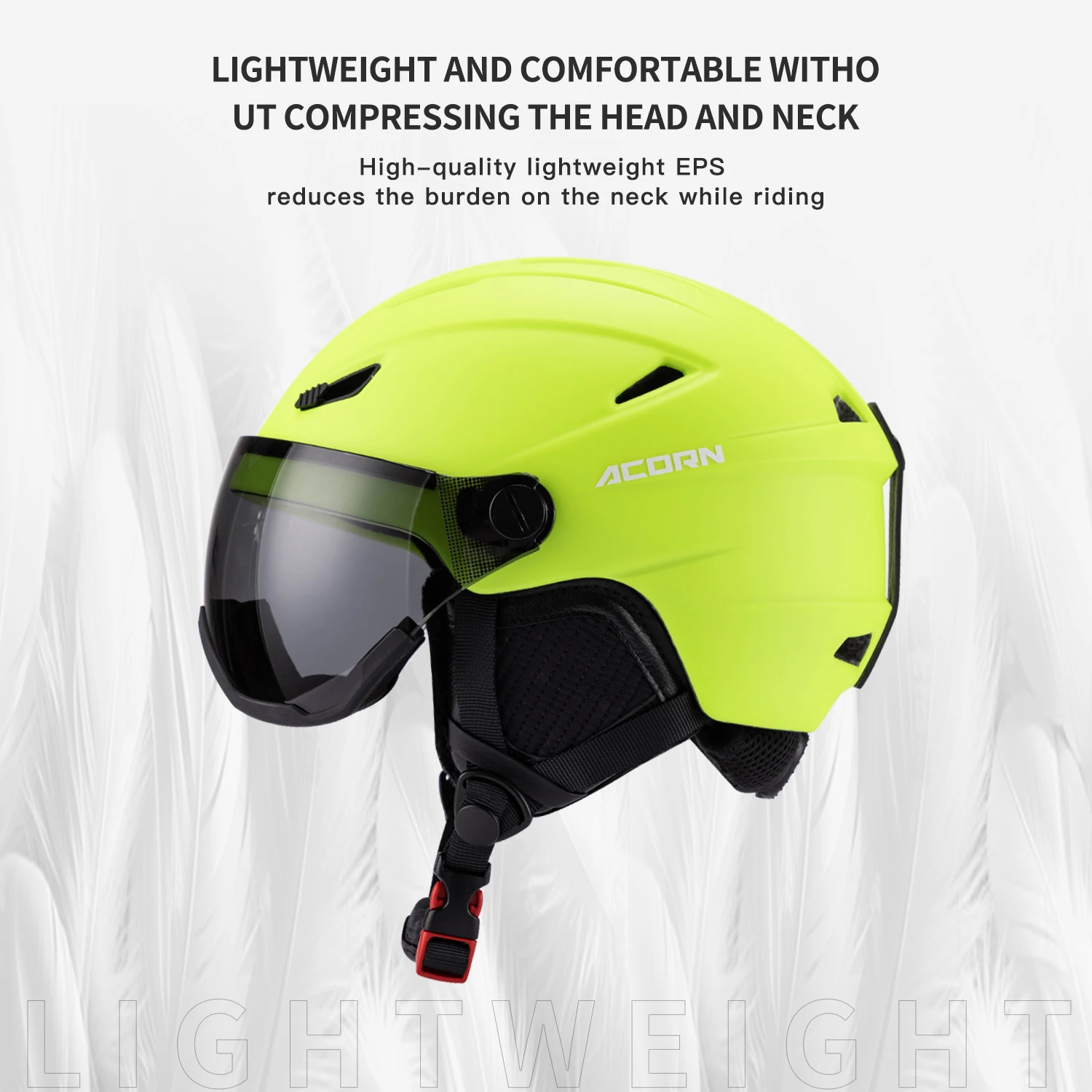 Seeker Upgraded Ski Helmet with Goggles 4