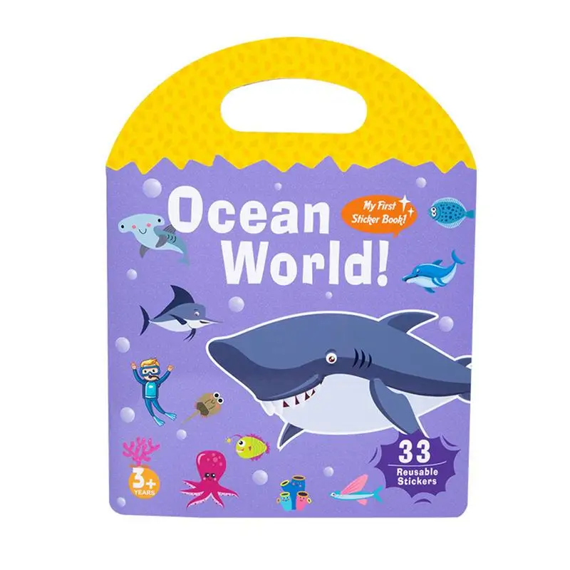 

Permanent Storage Album Sticker Book For Boys And Girls Cute Design Blank Sticker Album For Early Education Concentration