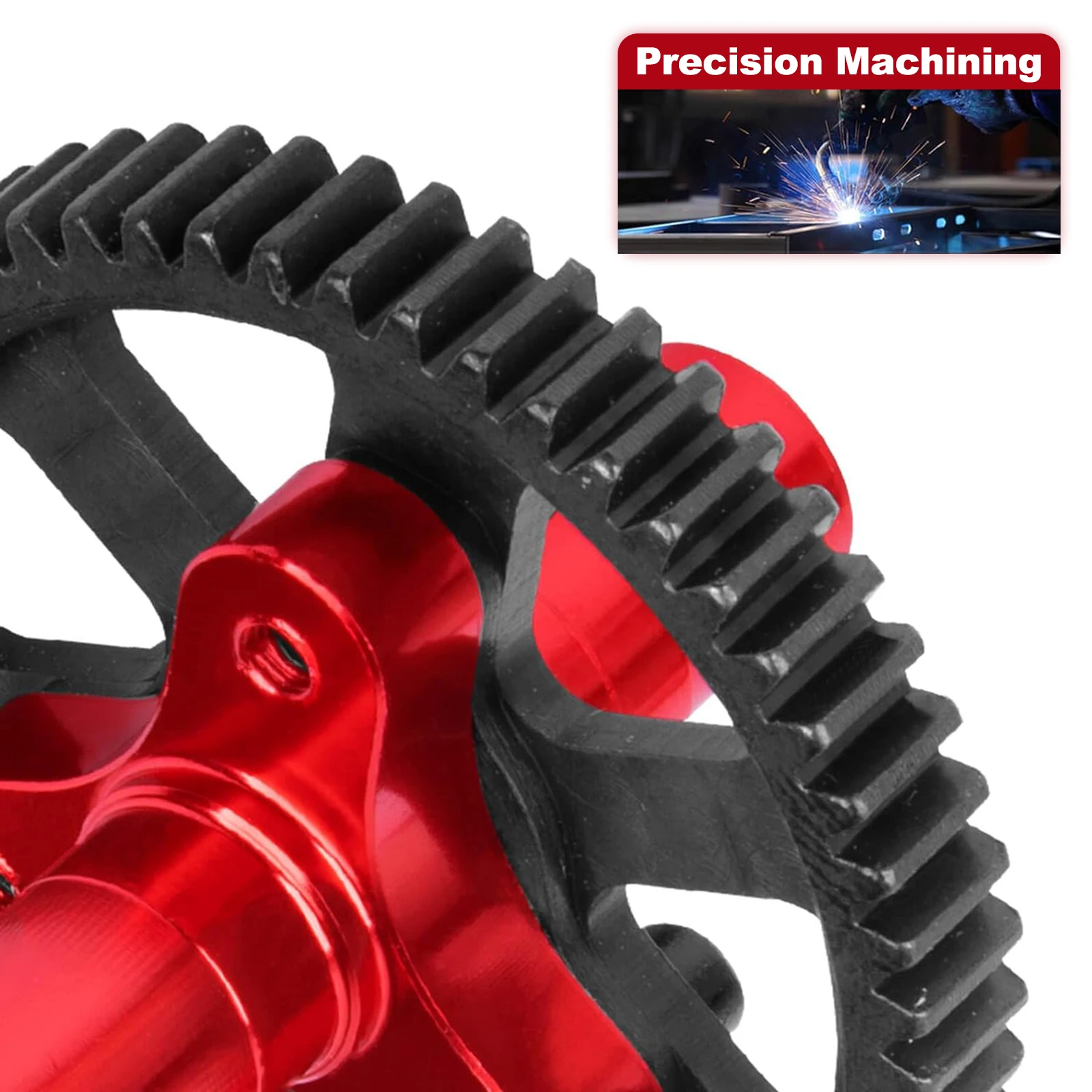 Set di Pantofole 57T Ingranaggi cilindrici Parti di aggiornamento RC in Metallo per ARRMA Big Rock per SENTON per Auto RC Typhon 1/10 (Blu