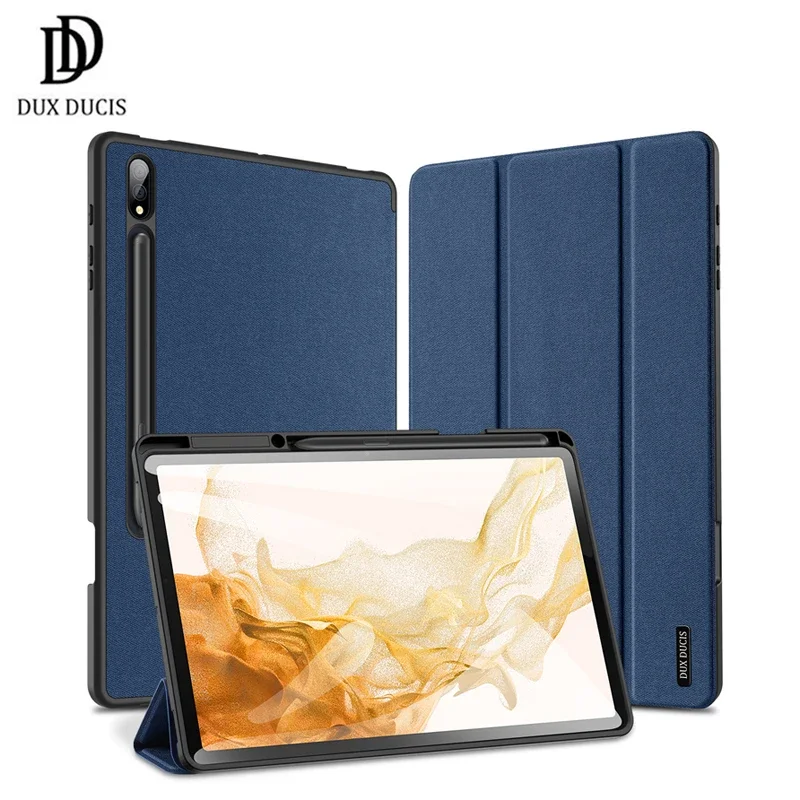 For Samsung Tab S8 S9 Ultra Case Trifold Leather Flip Smart Sleep
