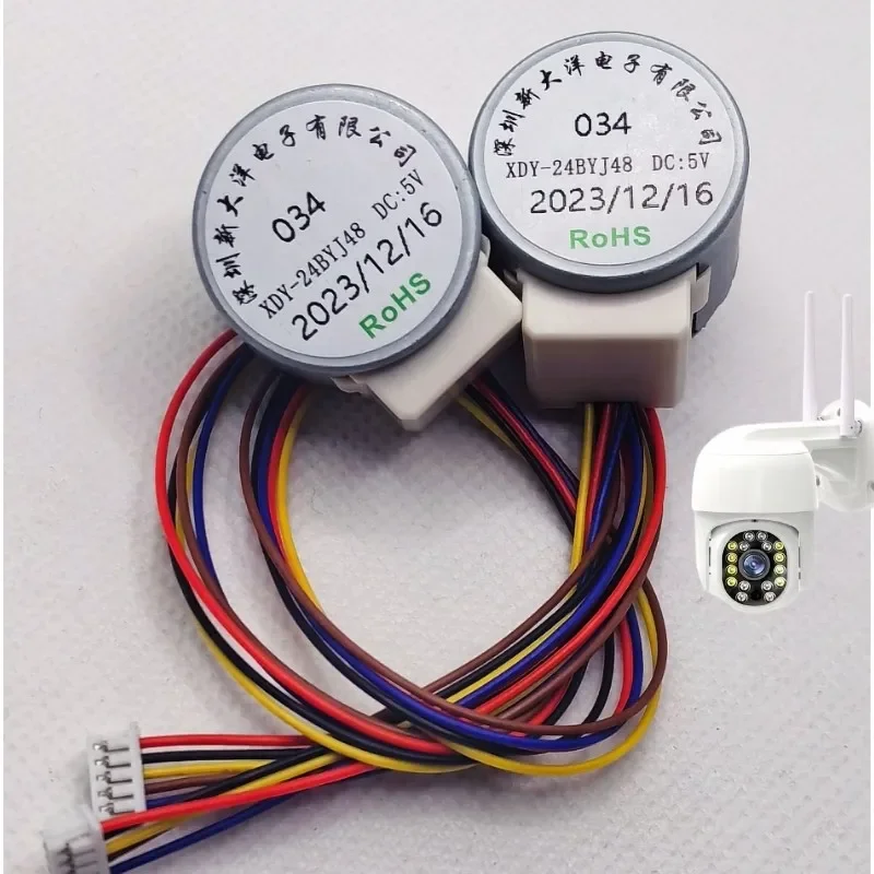 Stepper Motor 24BYJ48-034 5V 12V Stepping Deceleration Monitoring Camera Projector Stage Light Intelligent Curtain Motor