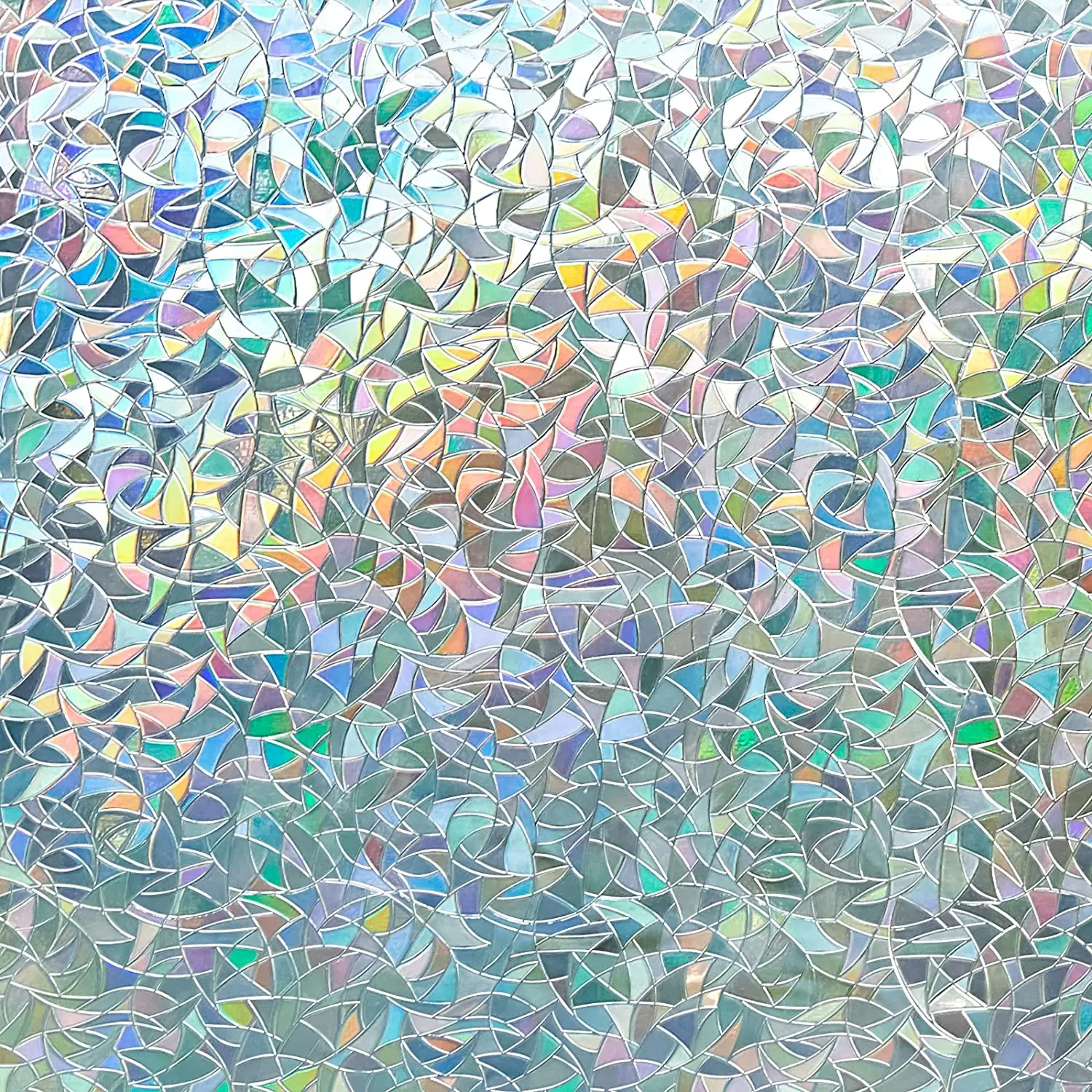 

Window Stained Glass Film Rainbow Film for Window Decorative Static Cling Non-Adhesive Removable Window Covering for Home Office