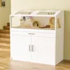 Hamster Cage with Storage Cabinet, Guinea Pig Cage for Small Animals, Large Hamster Cage and Habitat with Easy View Acrylic 1