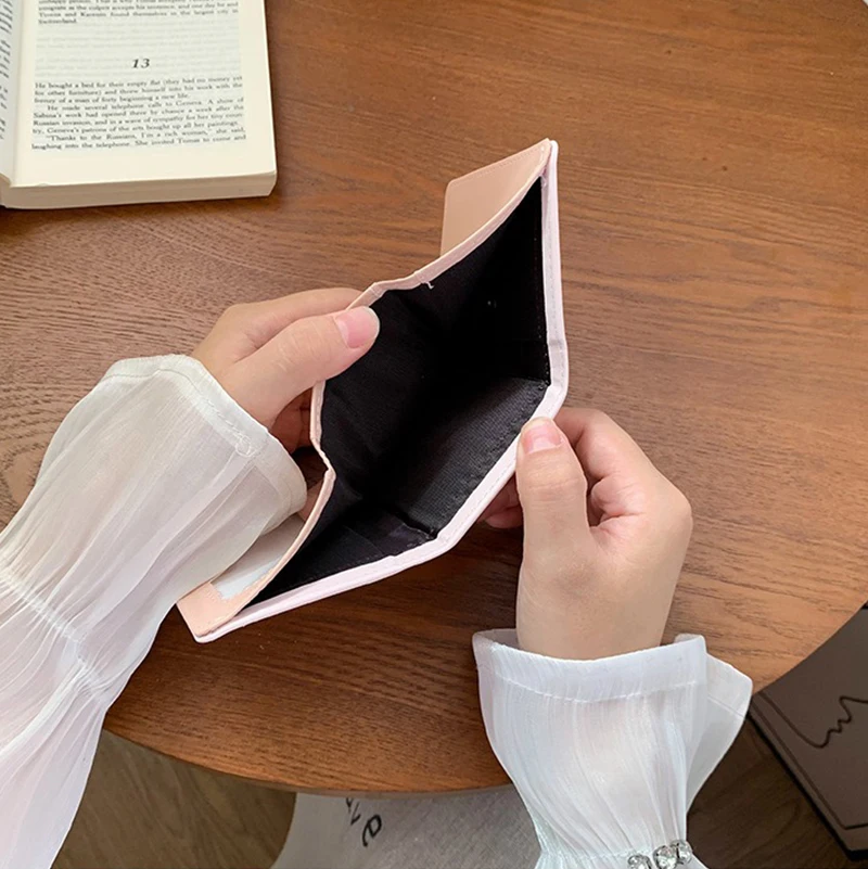 Cute Bow Women's Wallet Short Zipper Student Card Holder Key ID Bank Storage Bags Money Bag Coin Purse For Girls Gifts 2025