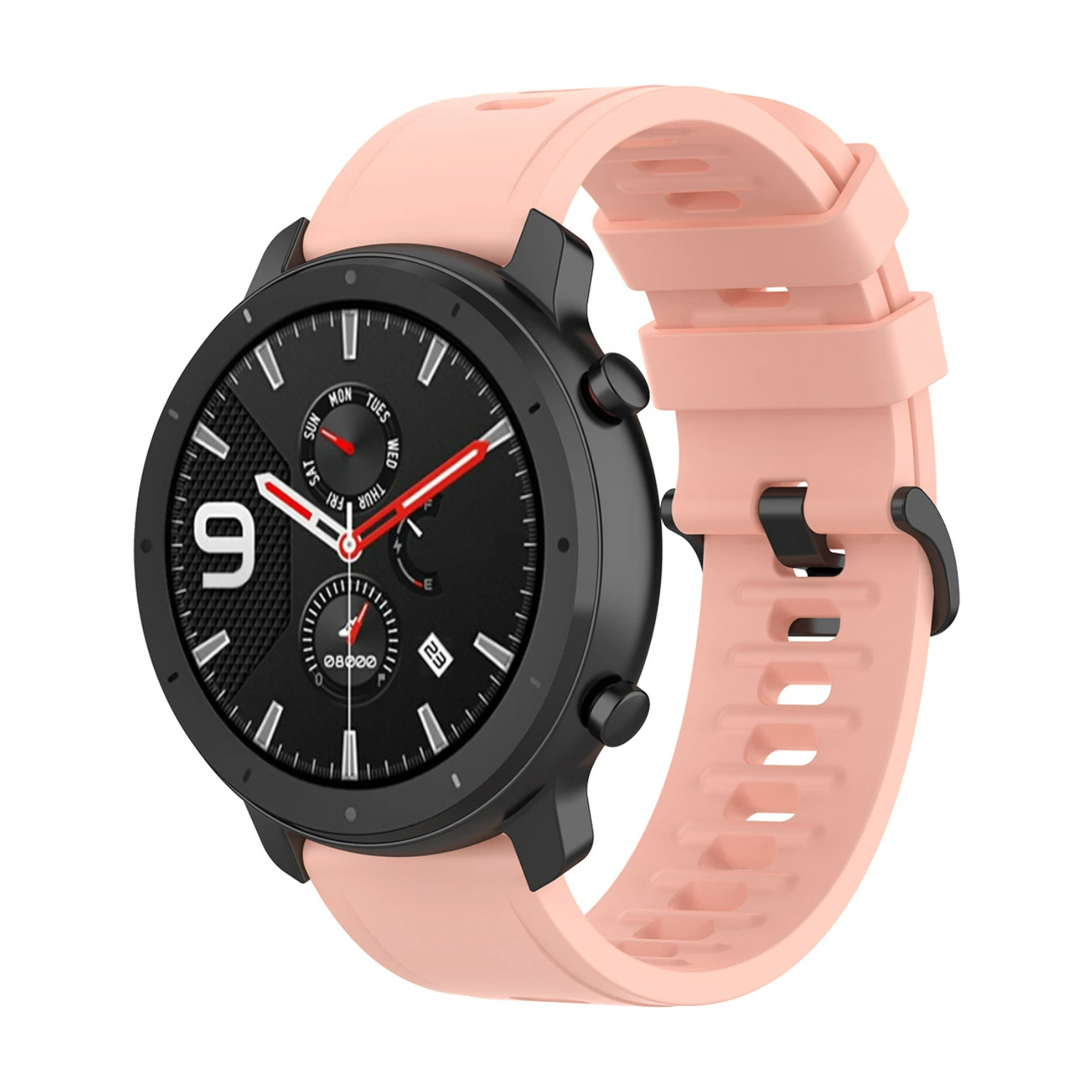 Versatile Silicone Watch Strap in Multiple Sizes
