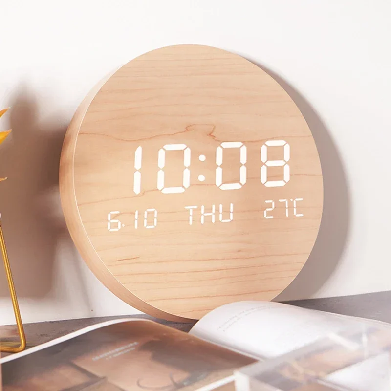 LED Digital Silent Wall Clock 6