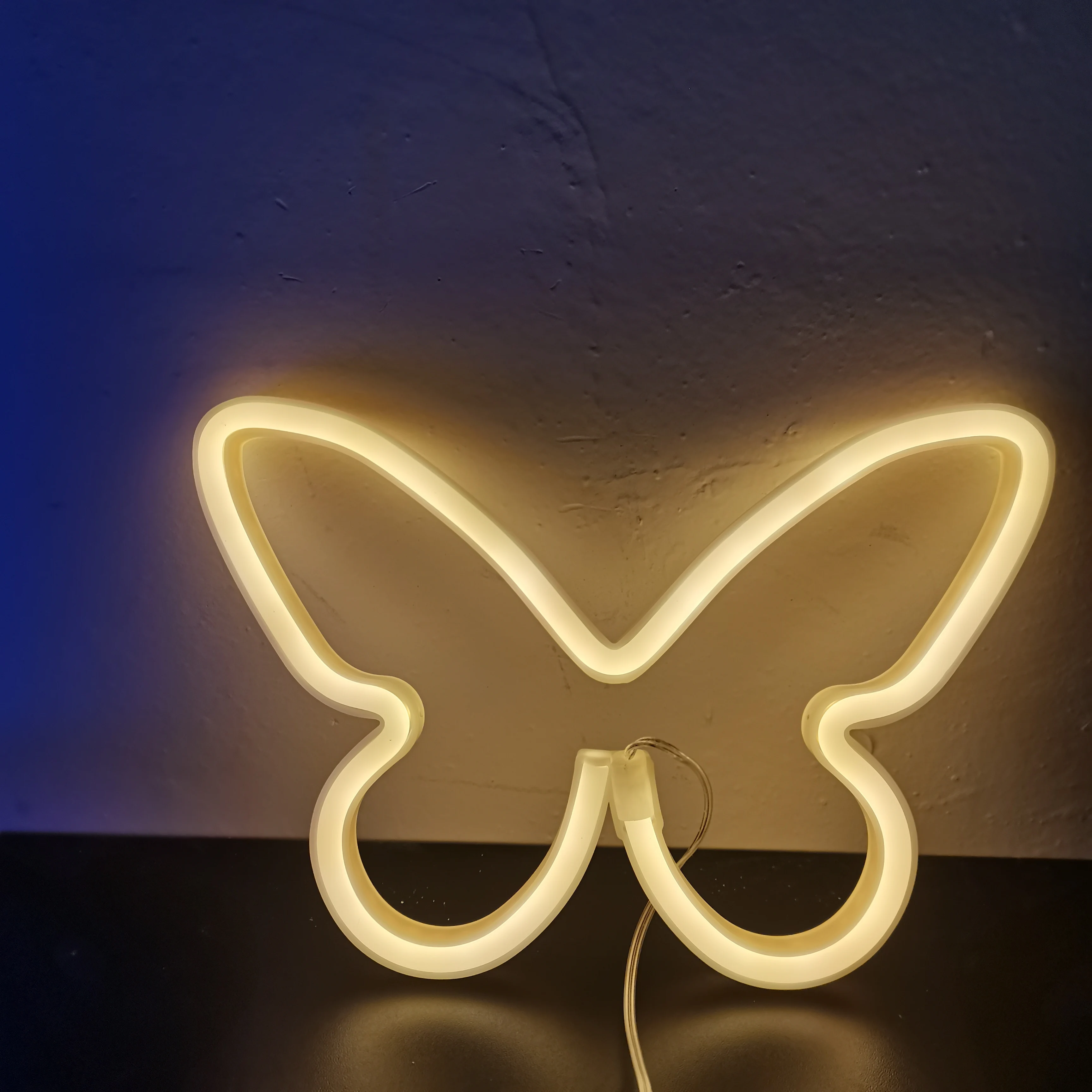 bright night light Butterfly Neon Sign Led Neon Night Light Wall Hanging Lamp Home Wall Decor LED Night Lamp Romantic Birthday Baby Gift For Party childrens night lights Night Lights