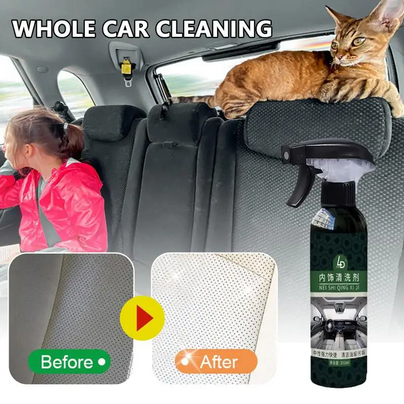 Effective Foam All Purpose Cleaner Foam Cleaning Spray For Car Wash 300ml  Foaming Cleaner Car Detailing Spray Multipurpose