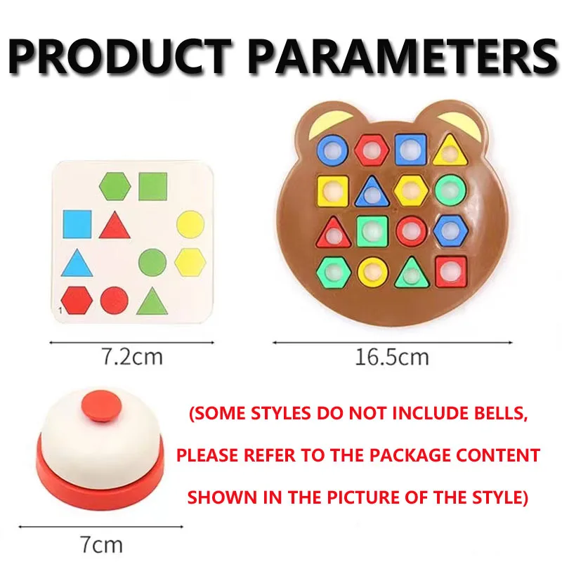 Montessori Baby Toy Geometric Shape 3D Puzzle Battle Game Toy Matching Children Learning Educational Interactive Toys for Kids