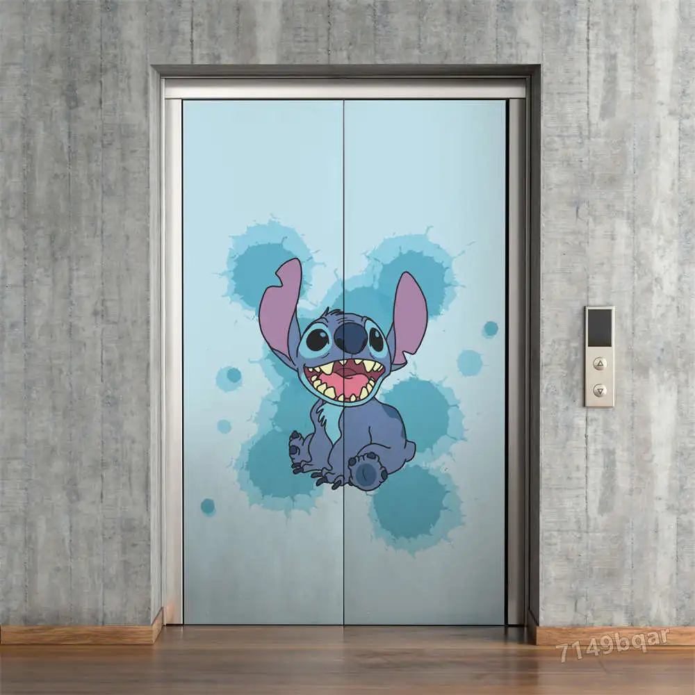 Lilo Stitch Stickers Decoration  Home Doors Decoration Stickers - Disney  Door - Aliexpress