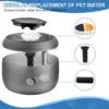 12 Cat Water Fountain Filters  6 Centre Sound-Absorbing Pump Filter Sponges  for 84 Fl Oz / 2.5 L Nugget Lite Drinking Fountain 2