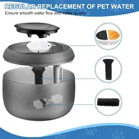 12 Cat Water Fountain Filters  6 Centre Sound-Absorbing Pump Filter Sponges  for 84 Fl Oz / 2.5 L Nugget Lite Drinking Fountain 2