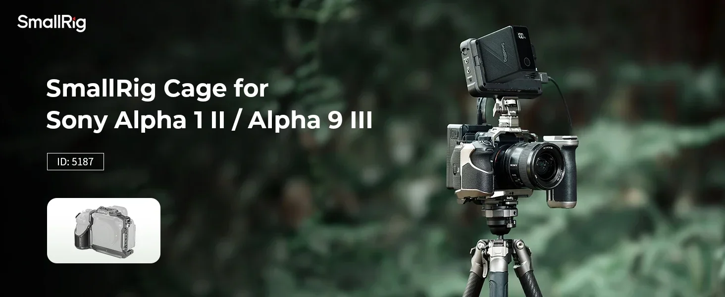 SmallRig Camera Cage For Sony Alpha 1 II/Alpha 9 III Built-in Arca-Swiss Quick R