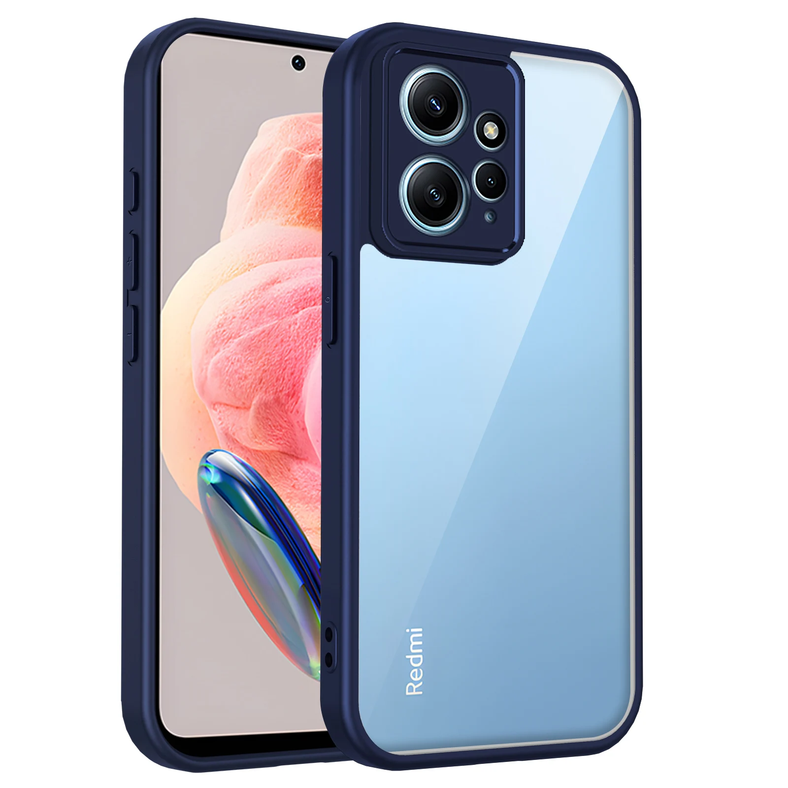 Air Cushion Silicon Bumper Clear Matte Back Phone Case Cover