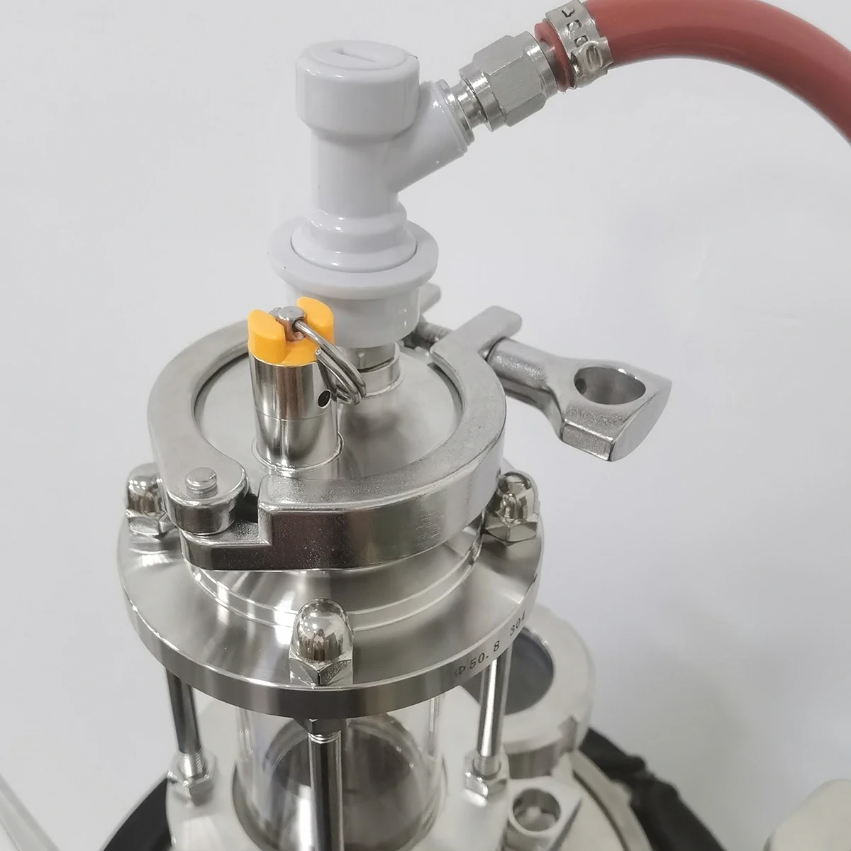 2" Tri-clamp End Cap PRV Ball Lock Gas Post Dry Hopper Lid Closed Pressure Transfer Homebrew Conical Fermenter Parts homebrew fermenter parts