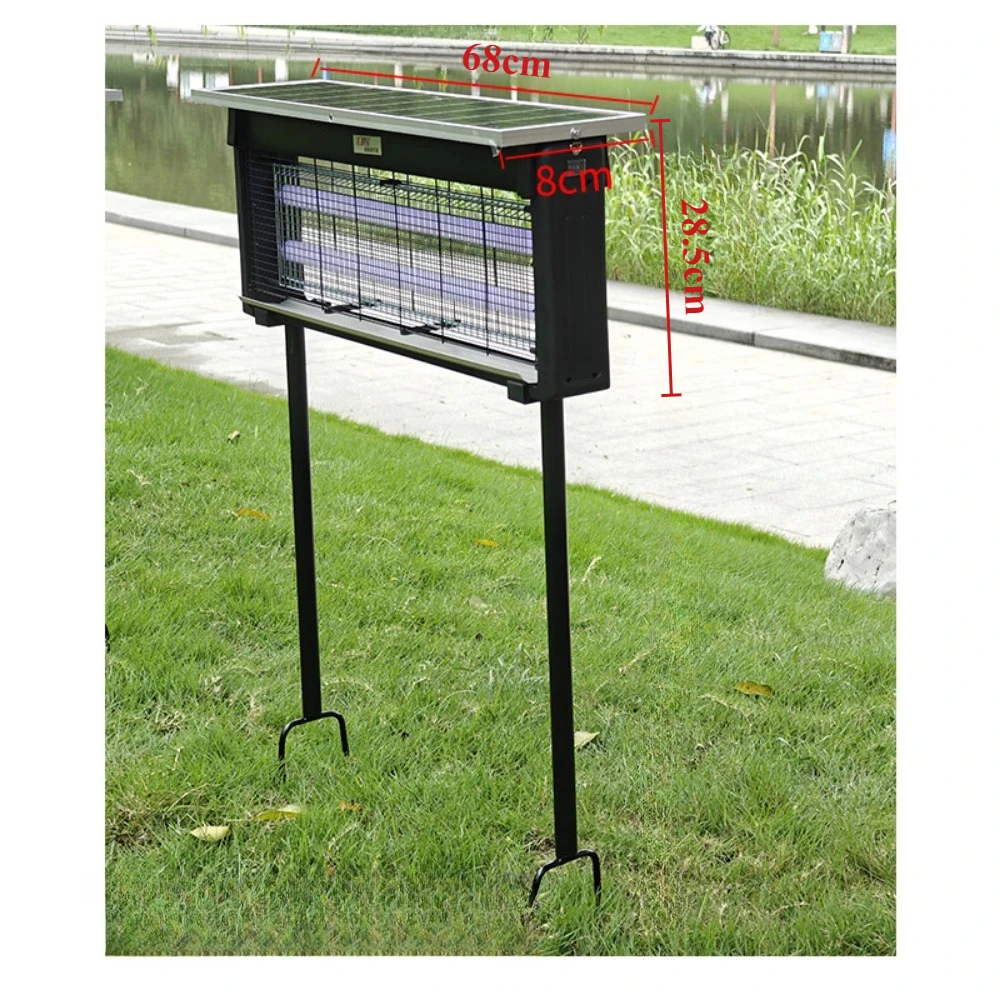 1pc Large Solar Mosquito Killing Lamp LED Square Fly Killer Outdoor Garden Lawn Lamp Mosquito Killing Trap