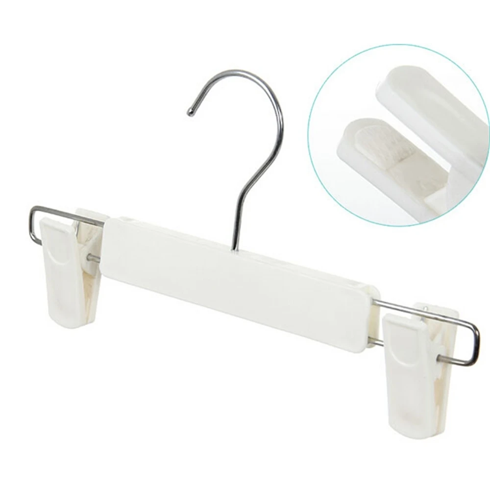 High-grade White Children Plastic Hanger Children's Clothes Shop Thickened Trousers Rack Non-slip Clothing Store Coat Racks