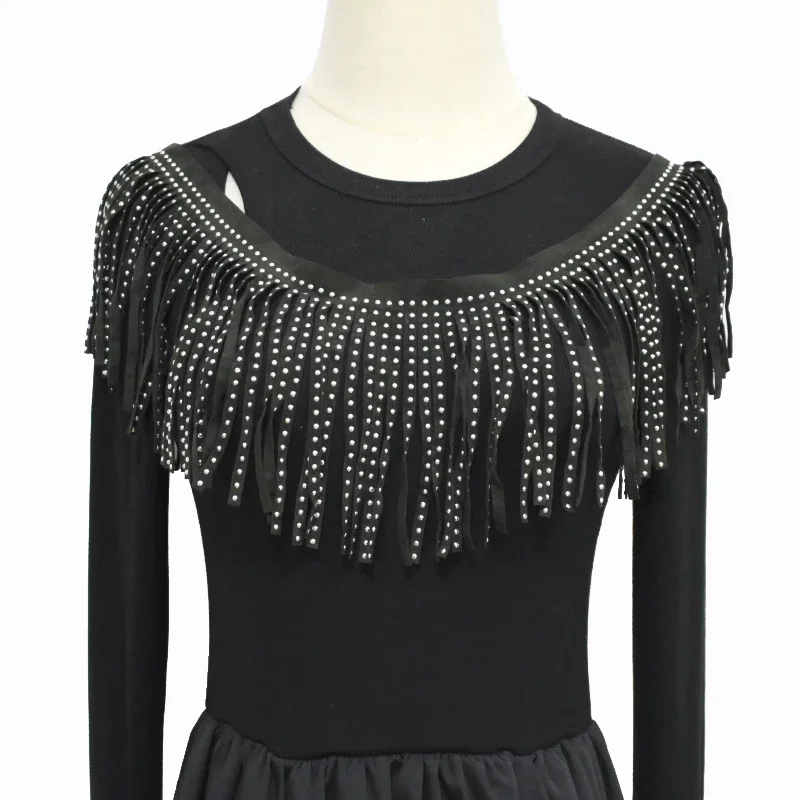 1/2Meters Meetee 14cm Velvet Tassel Curtain Hem Suede Leather Lace Trim Garment Skirt Diamond Rivet Fringe DIY Sewing Accessory