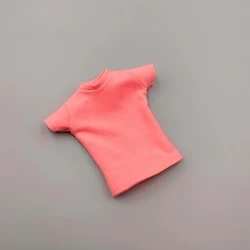 Black T-Shirt Accessory for 12 Action Figures (1/6 Scale) (Pink girl)