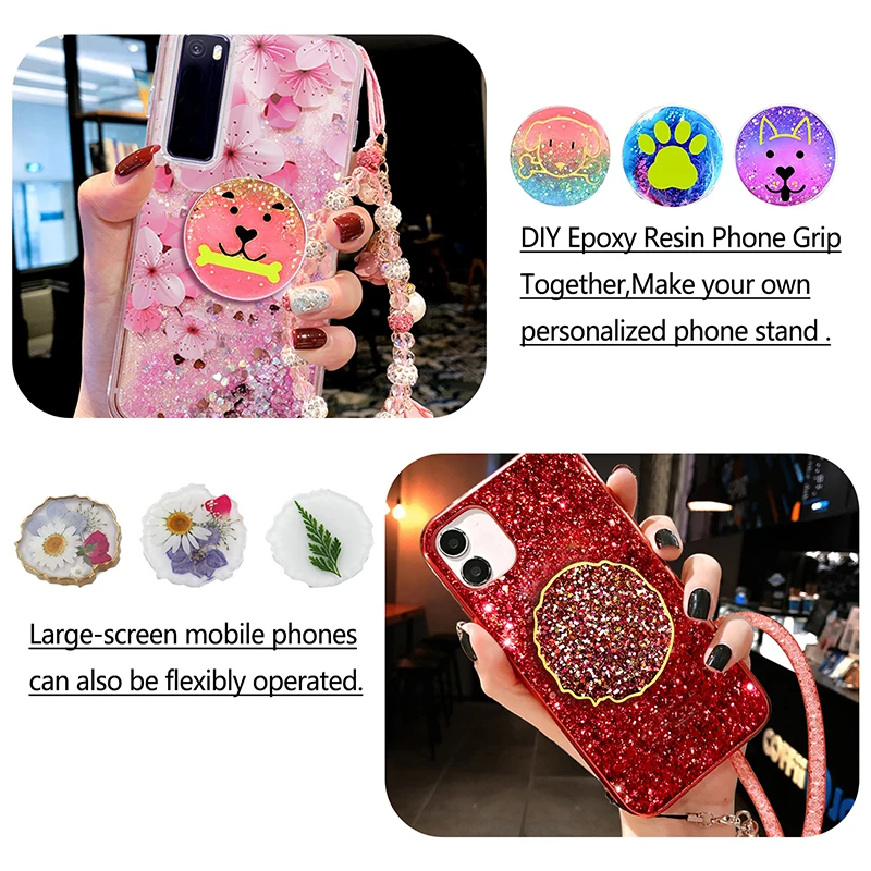 Irregular Phone Grip Resin Mold Heart Shape Silicone Mould On Top