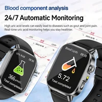 Nouvelle montre connectée 2026 avec diagnostic précis ECG, oxygène sanguin, tension artérielle, acide urique, lipides, santé, écran HD AMOLED, appels, pour hommes et femmes 5