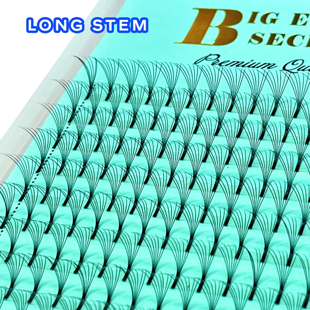 

BES Wholesale Premade Russian Volume Long Stem Eyelash Extensions Wide Fans 3D 4D 5D 6D 10D Faux Mink Lashes