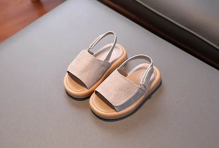 Description Picture 4 of itemSandals for Boys Fashion Summer Shoes 1-3-6 Years Girls Open Toe Matte Pu Leather Shoes Sandals Children Slippers