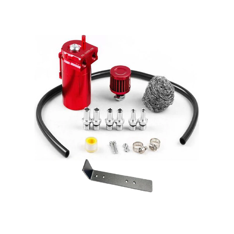 300ml Baffle Oil Tank, Oil Breathable Pot, Pot with Air Filter and 3/8-inch NBR Fuel Pipe