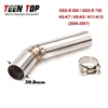 Motorcycle Exhaust Muffler Middle Link Pipe Tube For Suzuki GSXR 600 750 GSXR600 GSXR750 K6 K7 K8 GSR750 GSXR1000 K5 2016 L11