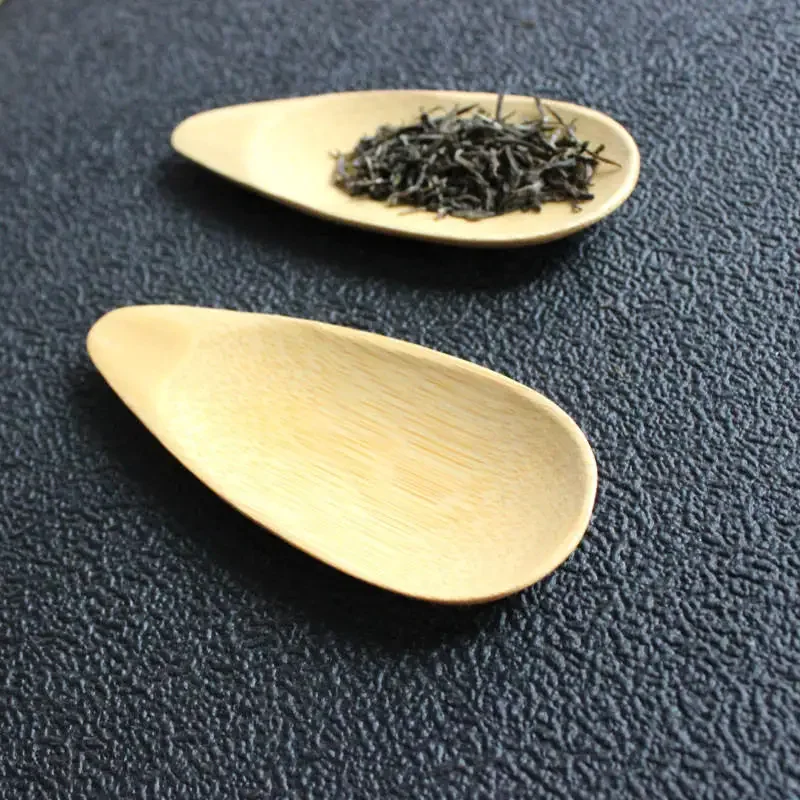 Tea spoons 1-3pcs bamboo tea scoops for friends as gift
