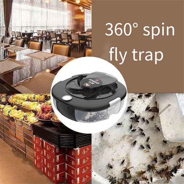 Automatikus Légykapó Usb Újratölthető Légycsapda Elektromos Kártevő Fogó Beltéri Kültéri Rovargyilkosok Csali/Kefével A Konyhához - Image 3