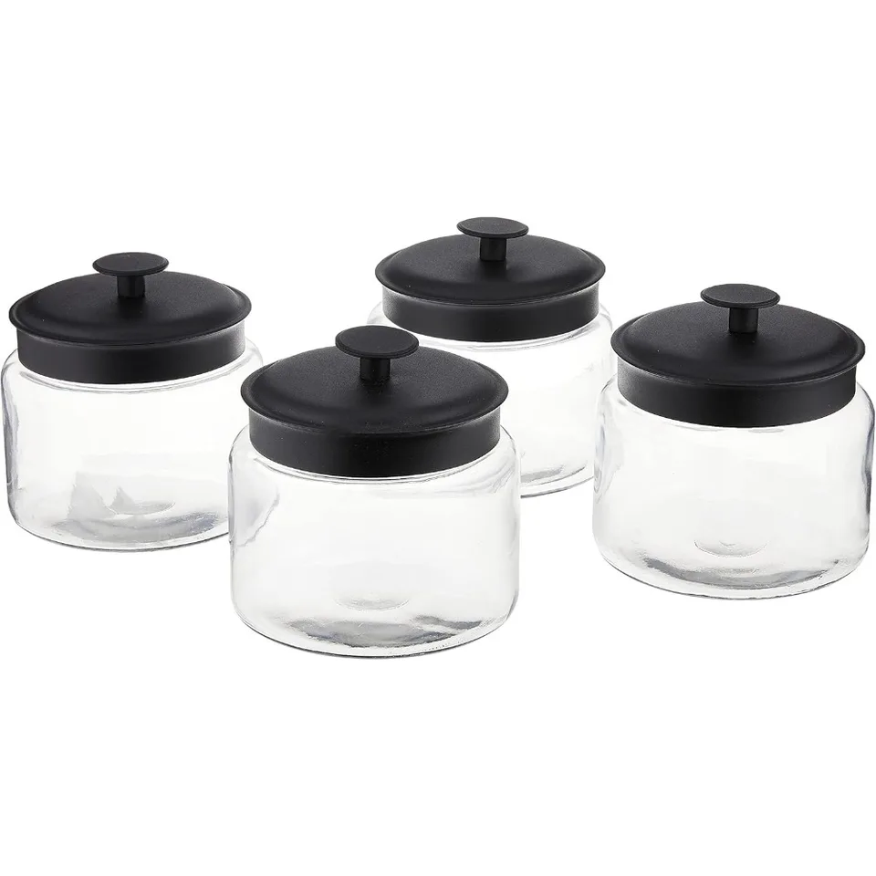 Montana Glass Jars with Metal Lids Set of Four