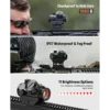 2MOA Red Dot Sight 1x25mm Reflex Sight Waterproof & Shockproof & Fog-Proof Red Dot Scope with 1 inch Riser Mount 5