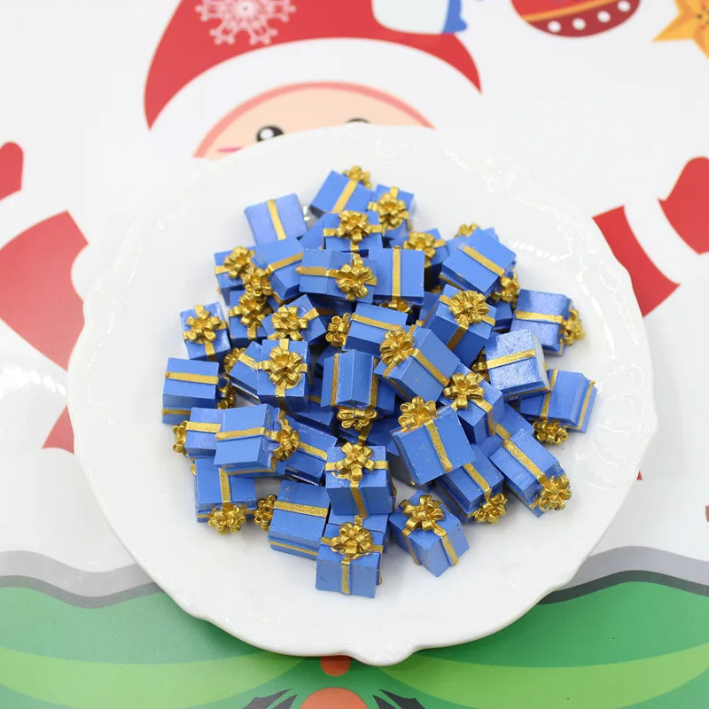 Mini Christmas Gift Box Set - Resin Decorative Accents