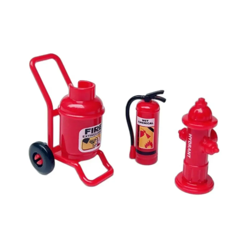 Plastic Dollhouse Mini Fire Extinguisher Acrylic Fire Hydrant Doll Accessories Doll House Decoration for 1/6 And 1/12 Dollhouse 2