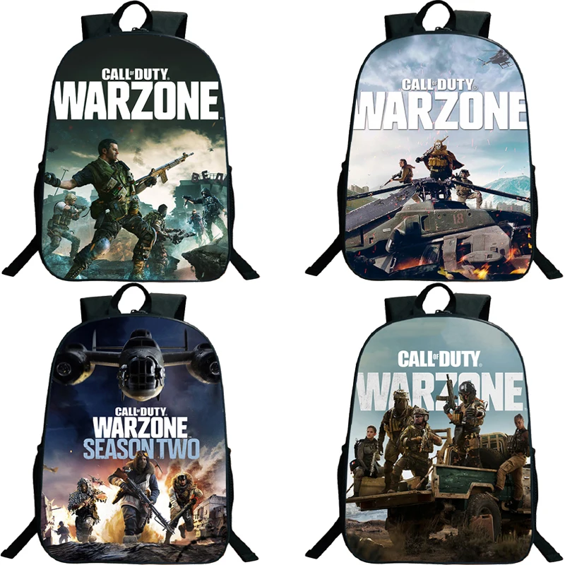 

Hot Game Call Of Duty Warzone Backpacks Children Bookbags 16Inch Mochila Teenage School Bags Girls Boys Rucksack Travel Knapsack