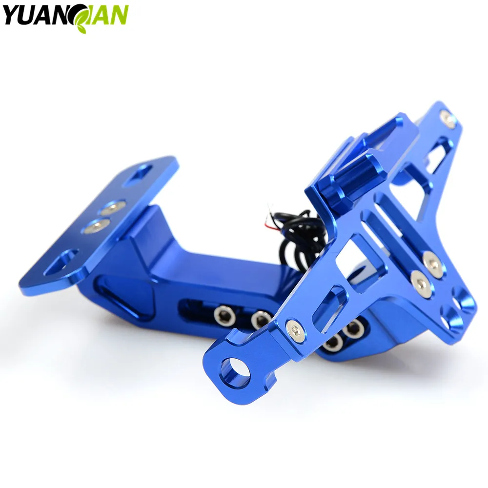 

Motorcycle Adjustable Angle Aluminum License Number Plate Frame Holder Bracket For yamaha tmax500 tmax de 2008-2012 530 2013-16
