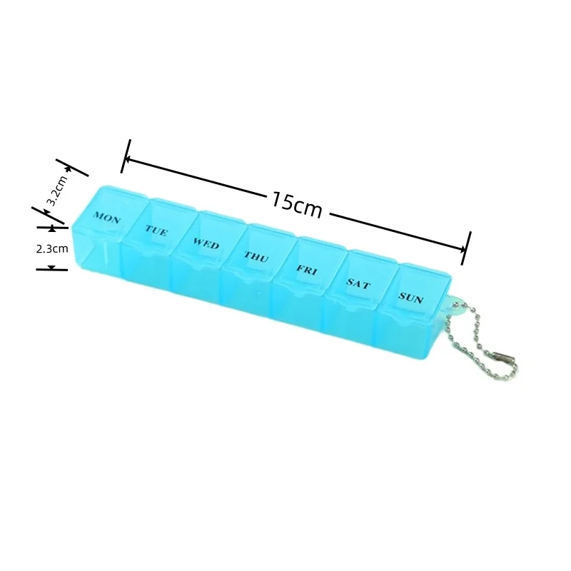Compact 7-Day Pill Case Organizer for Vitamins and Supplements