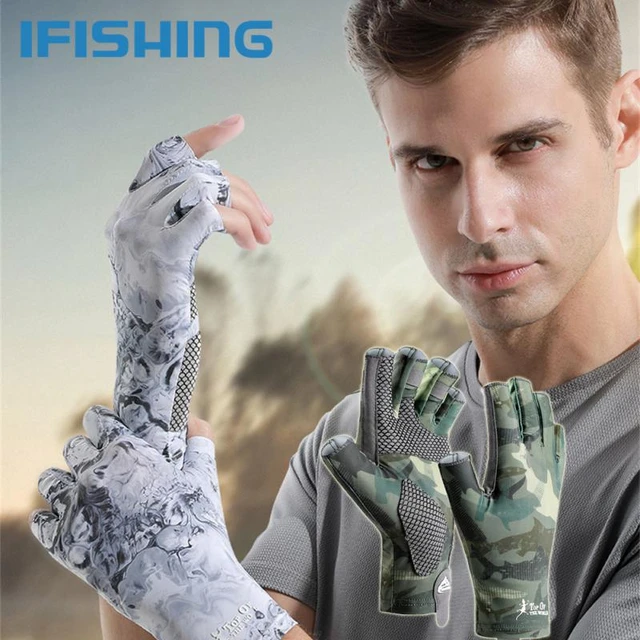 Fishing Gloves Half Finger Anti-slip Breathable High Elastic Men Cycling  Gloves Fishing Equipment Boating Fishing Accessories - AliExpress