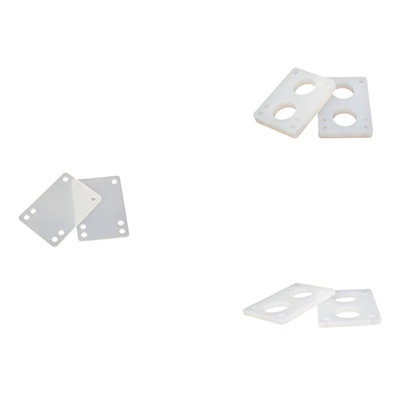 

New-Skateboard Longboard Riser Pads Transparent Silicone Gasket Skate Truck Shock Pad Skateboard Accessories 2Pcs/Set