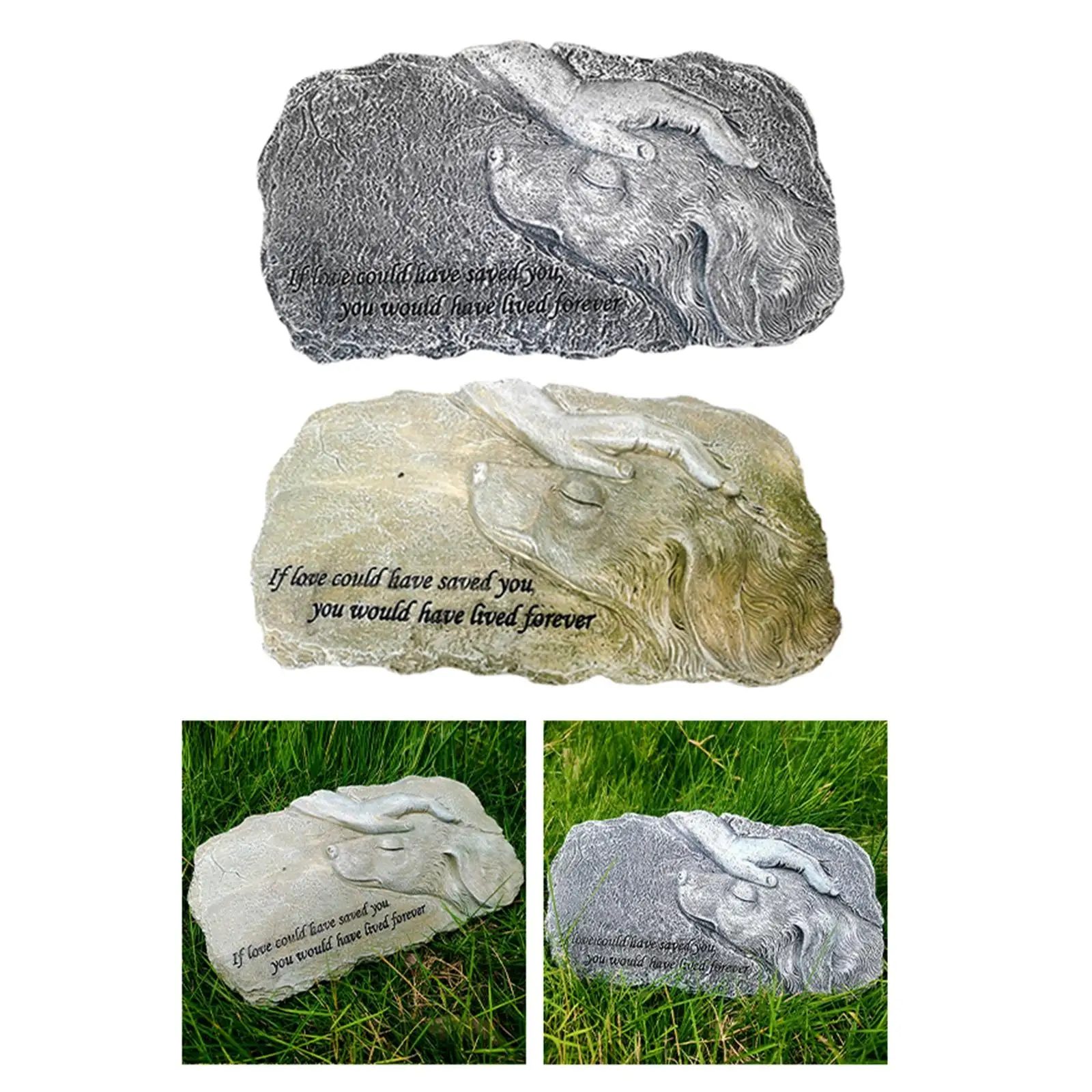 Memorial plaque dog headstone weather resistant indoor outdoor loss of dog gift