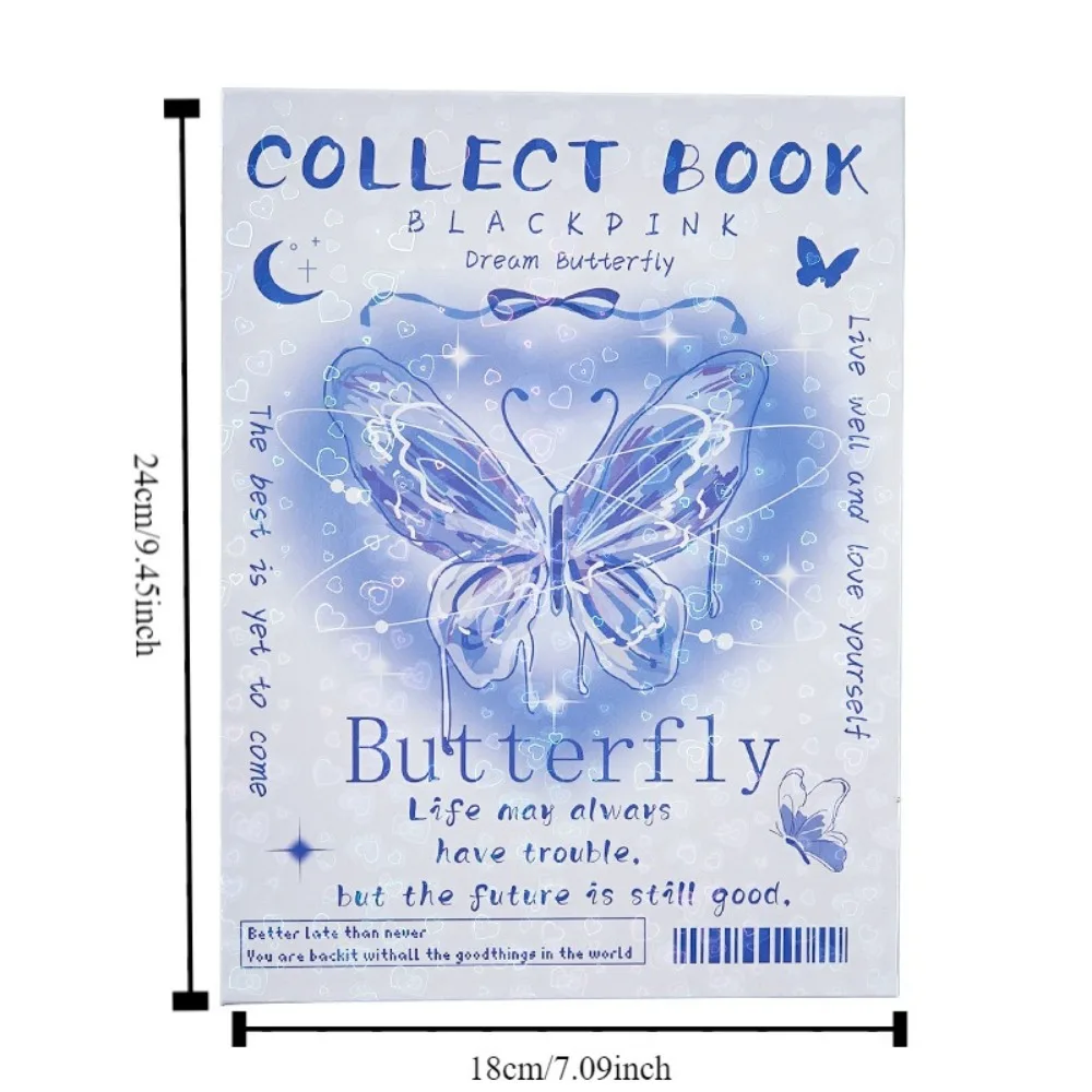 Album Shell A5 Photocard Binder Collect Book Butterfly Book Jacket A5 Idol Photo Card Holder 6-hole Ins Idol Photo Album