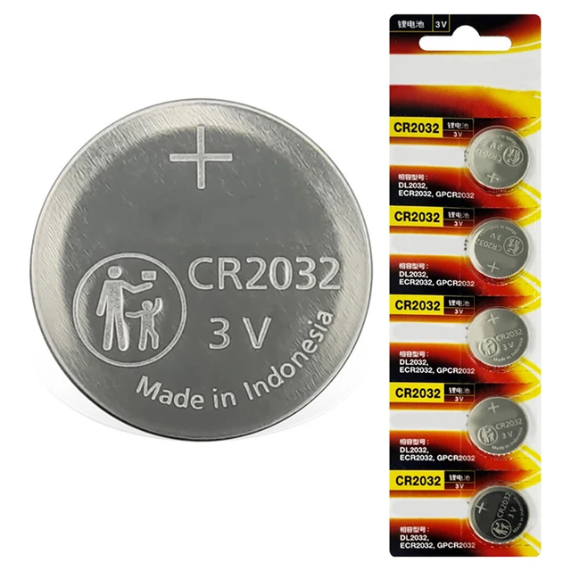 5PCS  PANASONIC CR2032 CR 2032 3V Lithium Battery For Watch Calculator Clock Remote Control Toys Button Coins Cell Original 2