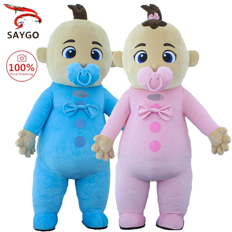 SAYGOInflatableBabyShowerGenderBabyCostumeMascotLovelyReveal