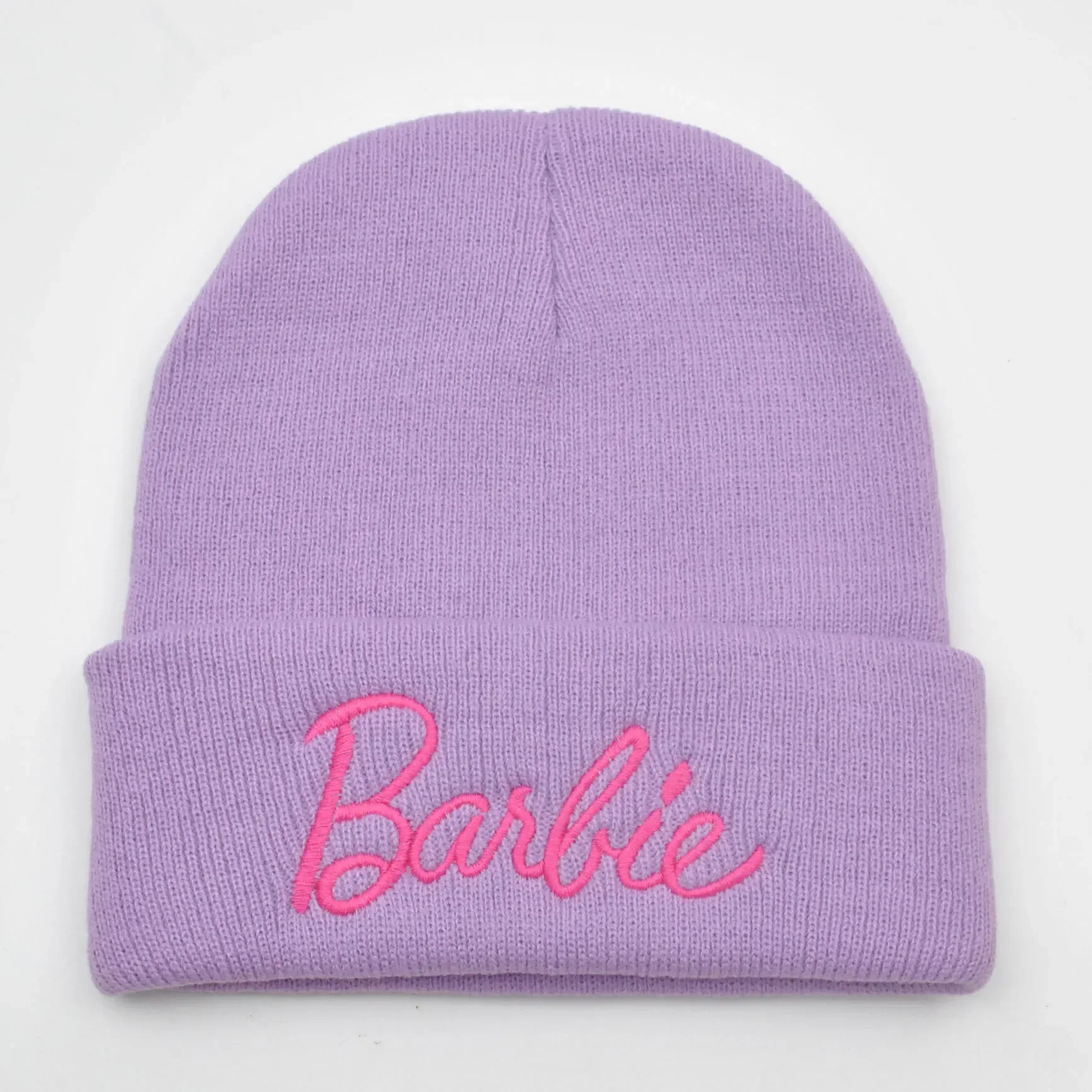 Winter Keep Warm Barbie Plush Hat Knitted Three-dimensional Embroidery Woolen Wear Clothes Accessories for Girl Women Decoration